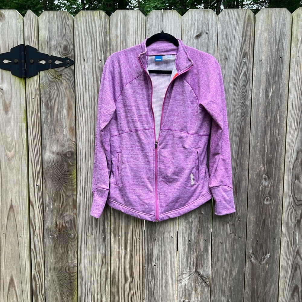 Reebok Light Purple Full Zip Athletic Long Sleeve Jacket Women’s Medium